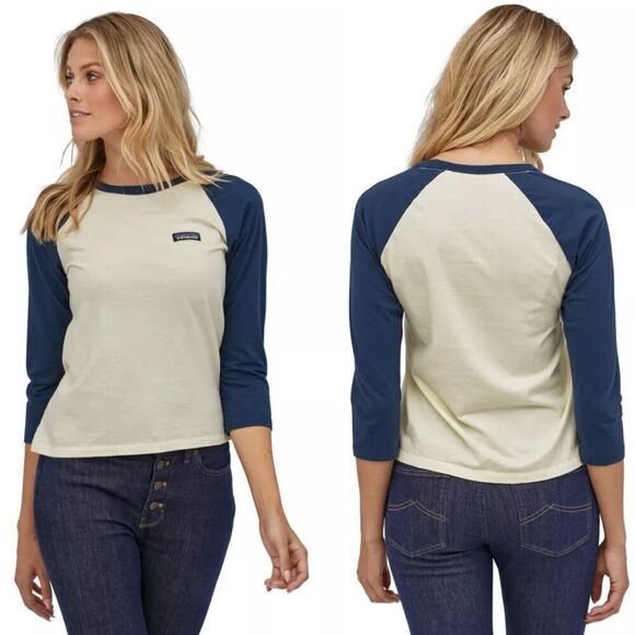 Patagonia Cotton in Conversation Baseball Reglan Top Large - Picture 6 of 6